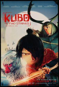 1g523 KUBO & THE TWO STRINGS advance DS 1sh '16 voices of Mara, Theron, McConaughey, Fiennes, Takei