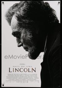 1g548 LINCOLN advance DS 1sh '12 Daniel Day-Lewis Best Actor Academy Award winner, Spielberg!