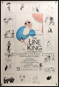 1g549 LINE KING 1sh '96 The Al Hirschfeld Story, art of The Marx Bros., Streisand, Hepburn & more!