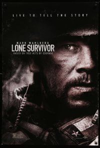 1g559 LONE SURVIVOR teaser DS 1sh '13 Mark Wahlberg, based on true acts of courage!