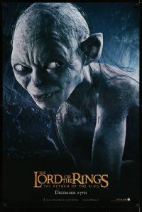 1g565 LORD OF THE RINGS: THE RETURN OF THE KING teaser DS 1sh '03 CGI Andy Serkis as Gollum!