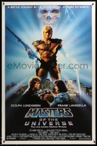 1g597 MASTERS OF THE UNIVERSE 1sh '87 great photo image of Dolph Lundgren as He-Man!