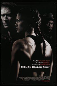 1g607 MILLION DOLLAR BABY advance DS 1sh '04 Clint Eastwood, boxer Hilary Swank, Freeman!
