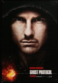 1g612 MISSION: IMPOSSIBLE GHOST PROTOCOL teaser DS 1sh '11 cool intense image of Tom Cruise!