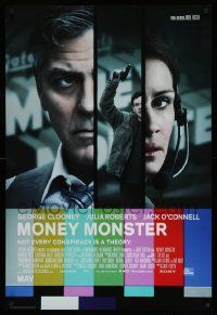 1g614 MONEY MONSTER advance DS 1sh '16 George Clooney, Roberts, not every conspiracy is a theory!
