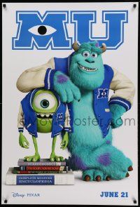 1g617 MONSTERS UNIVERSITY advance DS 1sh '13 image of Mike & Sully from Pixar fantasy CGI cartoon!
