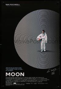 1g619 MOON signed 1sh '09 by director Duncan Jones, great image of lonely Sam Rockwell!
