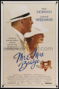 1g625 MR. & MRS. BRIDGE 1sh '90 great close up of Paul Newman & Joanne Woodward!