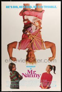 1g624 MR NANNY DS 1sh '93 great image of wacky Hulk Hogan tied up upside down!