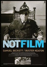 1g652 NOTFILM 1sh '15 seated image of Buster Keaton + Samuel Beckett, behind-the-scenes documentary