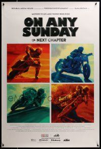 1g660 ON ANY SUNDAY THE NEXT CHAPTER DS 1sh '14 really cool and different artwork of motorcycles!