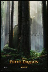 1g682 PETE'S DRAGON teaser DS 1sh '16 great image of Oakes Fegley in the title role in forest!