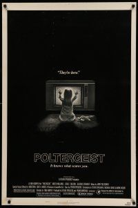 1g696 POLTERGEIST style B 1sh '82 Tobe Hooper & Steven Spielberg, the first real ghost story!