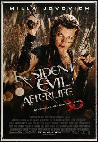 1g722 RESIDENT EVIL: AFTERLIFE printer's test int'l advance DS 1sh '10 cool image of Milla Jovovich