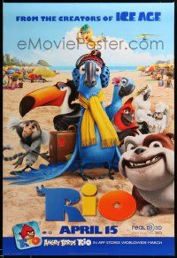 1g731 RIO advance DS 1sh '11 Anne Hathaway, Jesse Eisenberg, angry birds!
