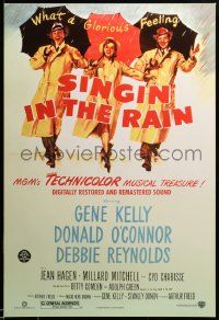 1g810 SINGIN' IN THE RAIN DS 1sh R00 Gene Kelly, Donald O'Connor, Debbie Reynolds, classic musical!