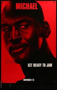 1g838 SPACE JAM teaser DS 1sh '96 cool close-up of basketball star Michael Jordan!