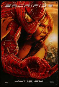 1g851 SPIDER-MAN 2 teaser DS 1sh '04 Tobey Maguire in title role with Kirsten Dunst, Sacrifice!