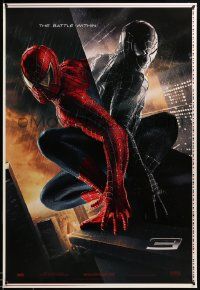 1g853 SPIDER-MAN 3 printer's test teaser DS 1sh '07 Sam Raimi, within, Maguire in red/black suits