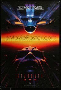 1g869 STAR TREK VI teaser 1sh '91 William Shatner, Leonard Nimoy, Stardate 12-13-91!
