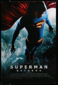 1g899 SUPERMAN RETURNS 1sh '06 Bryan Singer, full-length image of Routh in space!