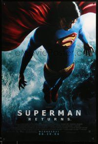 1g900 SUPERMAN RETURNS advance DS 1sh '06 Wednesday style, full-length image of Routh in space!