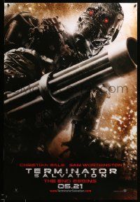 1g915 TERMINATOR SALVATION teaser DS 1sh '09 05.21 style, Christian Bale, the end begins!