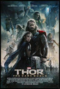 1g924 THOR: THE DARK WORLD int'l advance DS 1sh '13 Chris Hemsworth in title role!