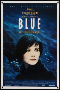1g925 THREE COLORS: BLUE 1sh '93 Juliette Binoche, part of Krzysztof Kieslowski's trilogy!