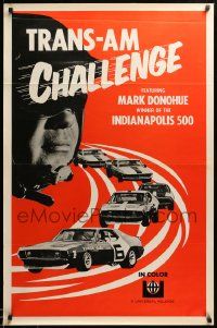 1g941 TRANS-AM CHALLENGE 1sh '60s great image of Mark Donohue & racing cars, Javelins and Mustang!