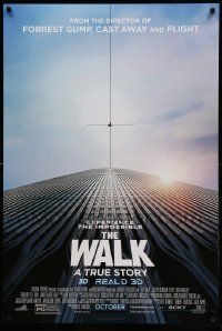 1g965 WALK advance DS 1sh '15 Robert Zemeckis, different, dizzying image from the ground!