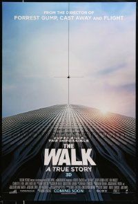 1g966 WALK int'l advance DS 1sh '15 Robert Zemeckis, different, dizzying image from the ground!