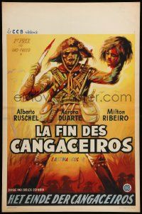 1h003 A MORTE COMANDA O CANGACO Belgian '61 Alberto Ruschel, wild, different headhunter art!