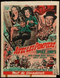 1h067 FIREMAN, SAVE MY CHILD Belgian '54 Spike Jones and his City Slickers & Buddy Hackett!