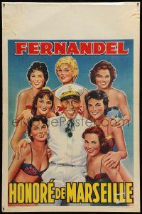 1h092 HONORE DE MARSEILLE Belgian '56 completely different art of Fernandel & sexy girls!