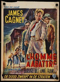 1h146 LION IS IN THE STREETS Belgian '54 the gutter was James Cagney's throne, different art!
