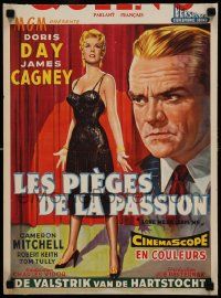 1h151 LOVE ME OR LEAVE ME Belgian '56 different art of Doris Day as Ruth Etting, James Cagney!
