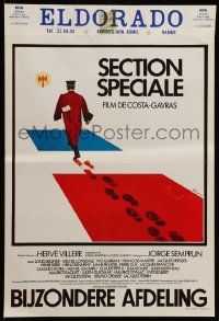 1h241 SPECIAL SECTION Belgian '75 Costa-Gavras, art of man walking on French flag by Ferracci!