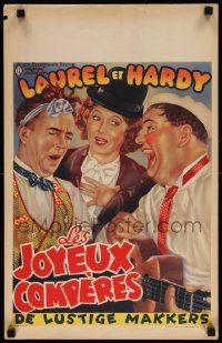 1h255 THEM THAR HILLS Belgian R50s great different art of Laurel & Hardy w/sexy Mae Busch!