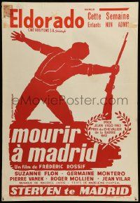 1h260 TO DIE IN MADRID Belgian '63 Frederic Rossif directed Spanish Civil War documentary!