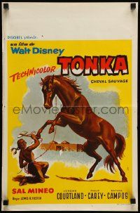 1h262 TONKA Belgian '58 Sal Mineo, Walt Disney, art of Native American & horse!