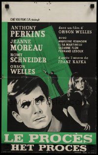 1h267 TRIAL Belgian '63 Orson Welles' Le proces, Anthony Perkins, from Kafka novel!