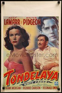 1h287 WHITE CARGO Belgian '51 sexy Hedy Lamarr as Tondelayo, Walter Pidgeon