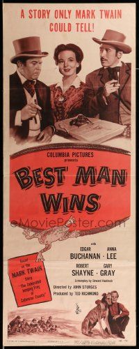 1h653 BEST MAN WINS insert '48 The Celebrated Jumping Frog of Calaveras County by Twain!