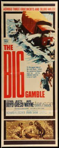 1h658 BIG GAMBLE insert '61 Stephen Boyd goes across three continents & 30,000 miles!