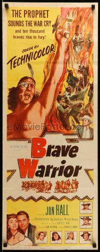1h677 BRAVE WARRIOR insert '52 the prophet sounds the war cry and ten thousand braves rise in fury
