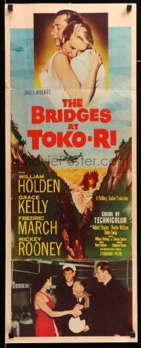 1h678 BRIDGES AT TOKO-RI insert '54 Grace Kelly, William Holden, Korean War, by James Michener!