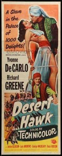 1h705 DESERT HAWK insert '50 sexy Yvonne De Carlo is a slave in the Palace of 1000 Delights!