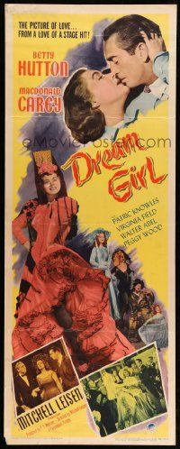 1h731 DREAM GIRL insert '48 Betty Hutton did what every girl wants to do, and doesn't dare!