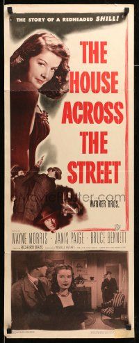 1h767 HOUSE ACROSS THE STREET insert '49 sexiest Janice Page in a story of a redheaded SHILL!